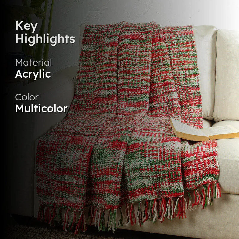 Vibrato Acrylic Throw - Red,Green media 2