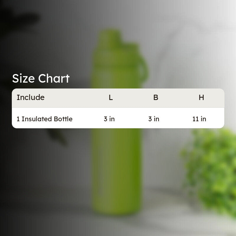 Quench Chic Hot & Cold Thermos Water Bottle (Green) - 750 mL media 6