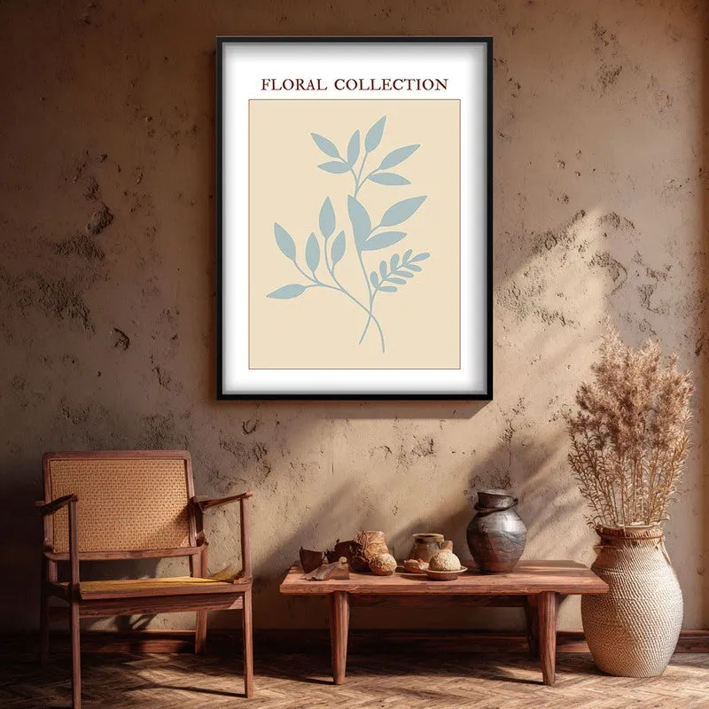 Midnight Flora Canvas Wall Painting With Black Frame media 3