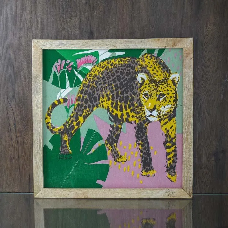 Tropical Cheetah Canvas Painting media 1