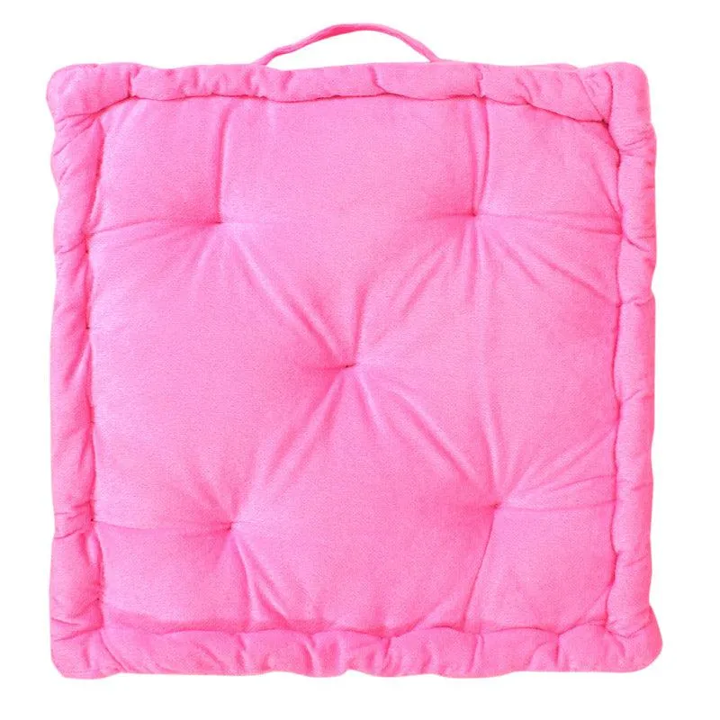 Roe Velvet Floor Cushion - Pink media 3