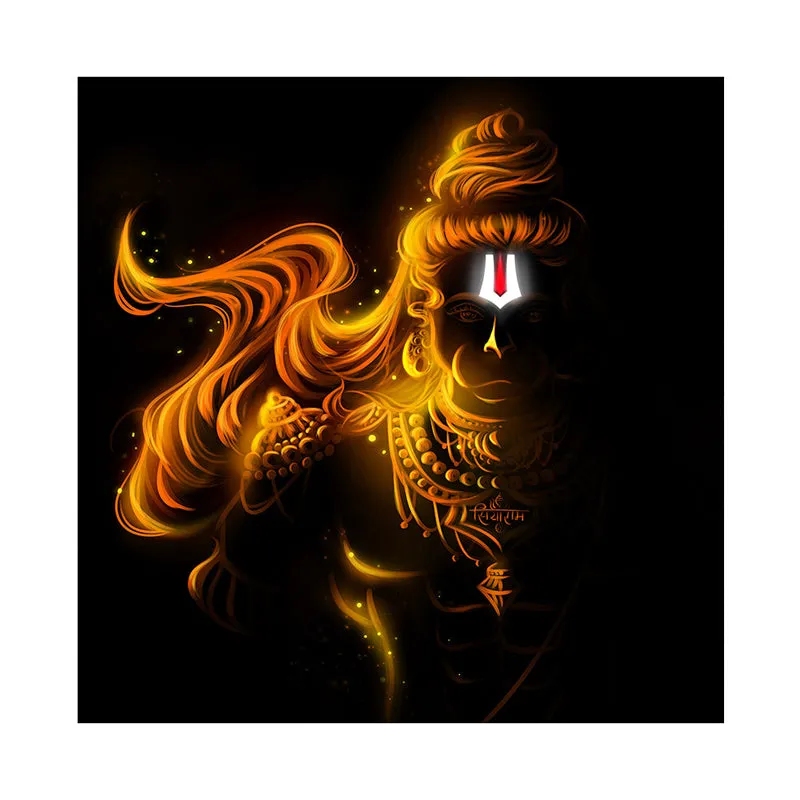 Hanuman Ram Dhoota Wall Painting media 4