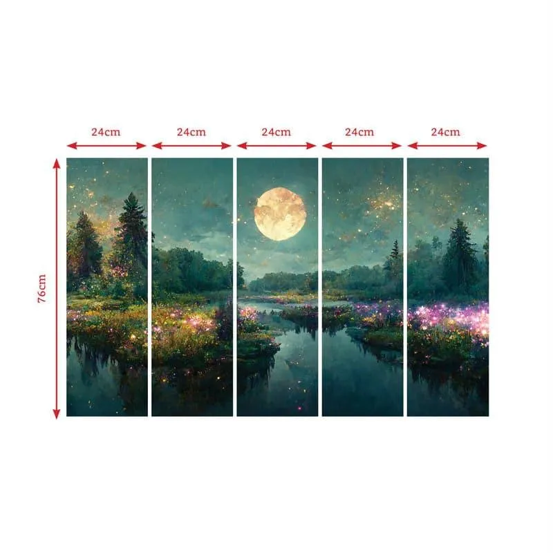 Waterscape View Wall Art - Set Of Five media 5
