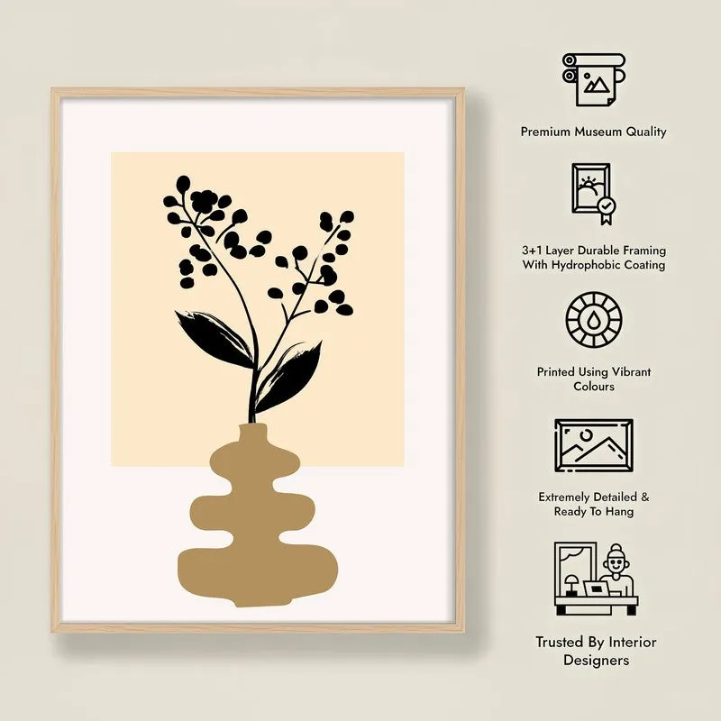 Harmona Canvas Wall Painting With Brown Frame media 10