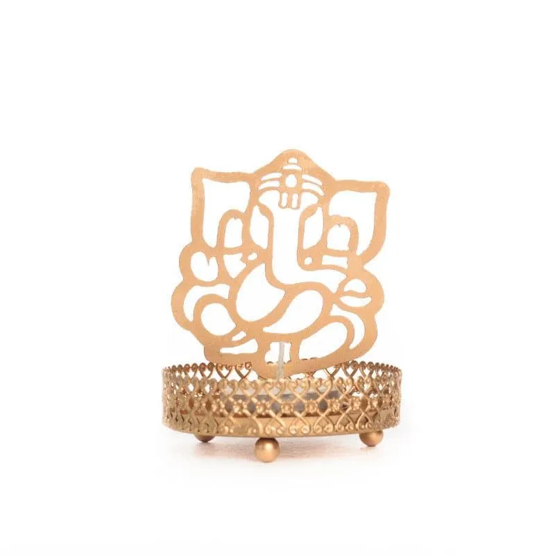 Shri Ganesha Tealight Candle Holder media 4