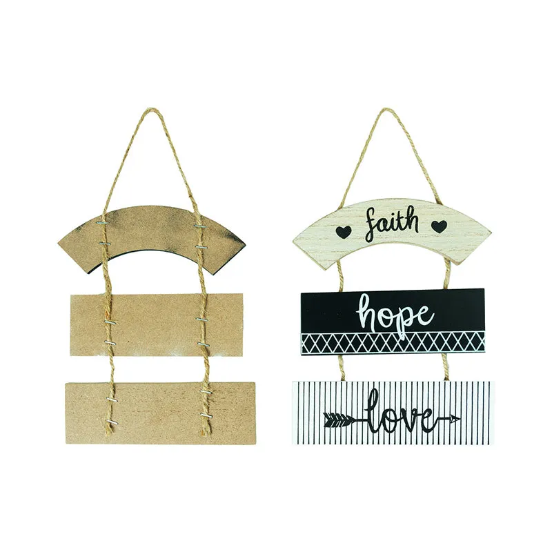 Faith,Hope,Love Wooden Wall Accent media 5