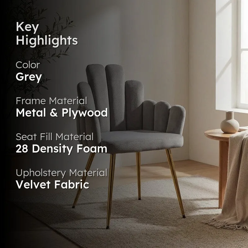Alverra Metal Accent Chair - Grey media 2