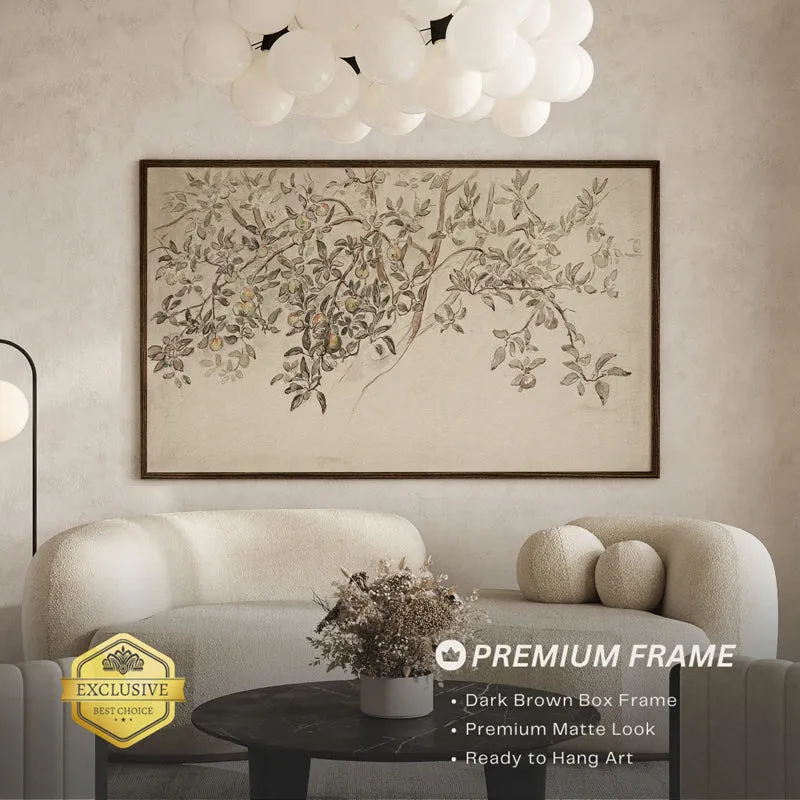 Etched Vines Wood Wall Art With Frame media 3
