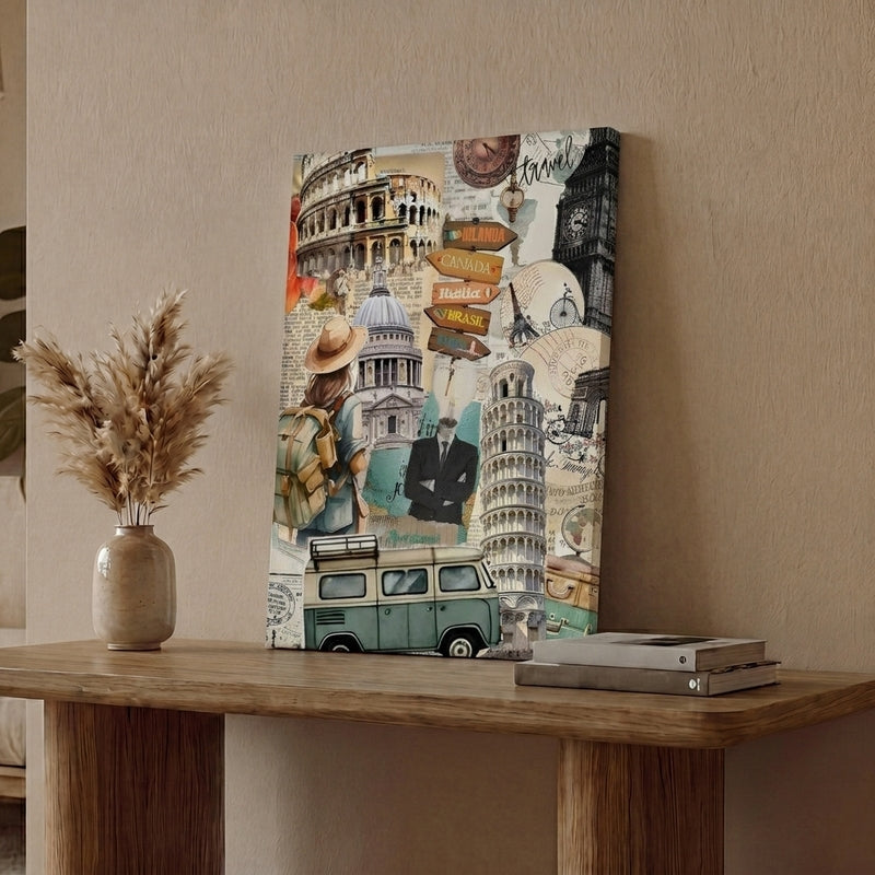 Leaning Collage Canvas Wall Art