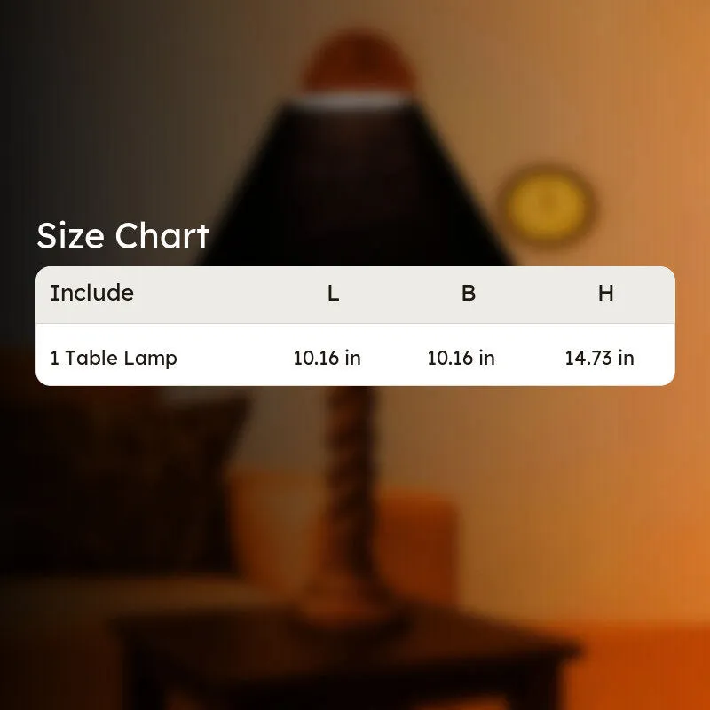 Elvane Ziora Wooden Table Lamp - Black media 9