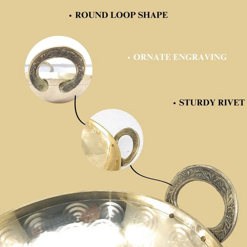 RasoiAura Brass Kadhai - 1200 mL media 6