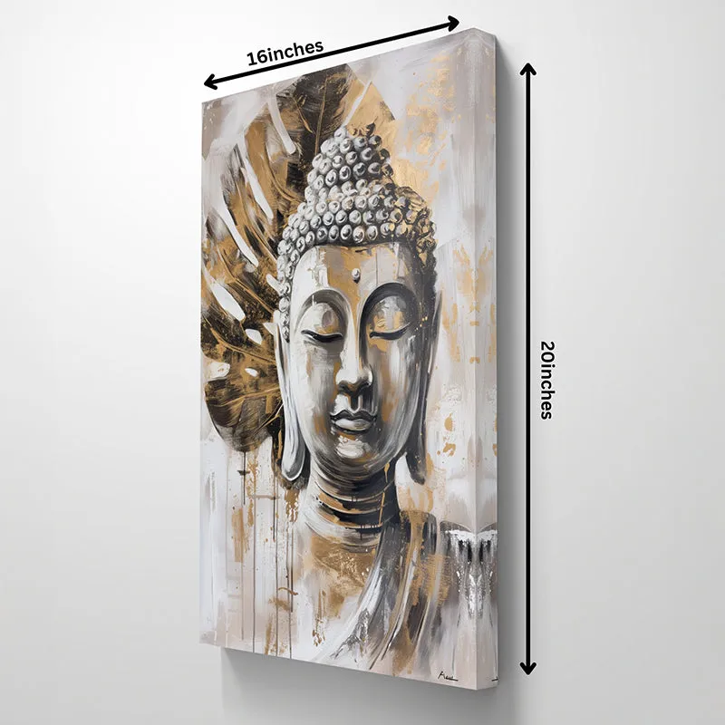 Buddha Monotone Canvas Wall Painting media 6