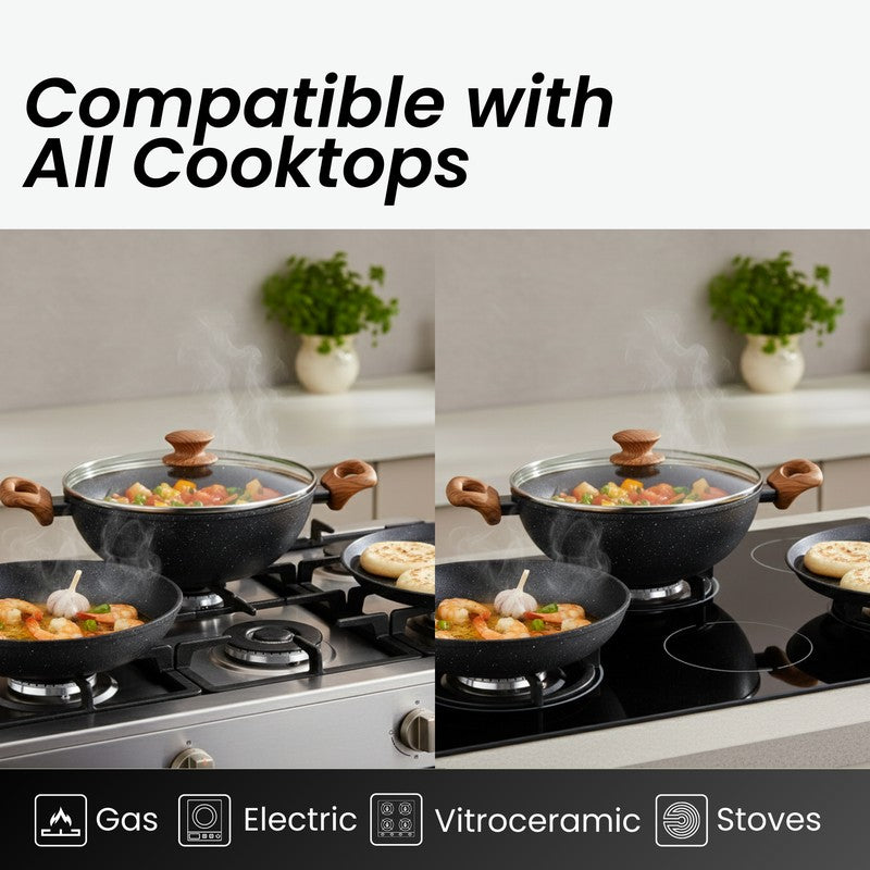 Salford Non Stick Cookware Set (Black) - Three Piece Set media 4