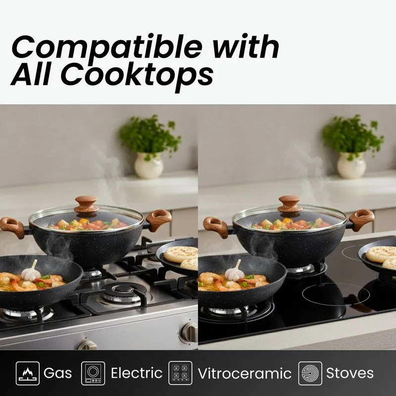 Salford Non Stick Cookware Set (Black) - Three Piece Set media 4