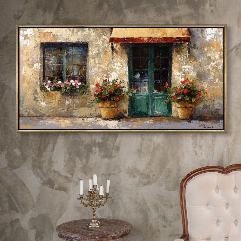 Portico Canvas Wall Painting With Frame
