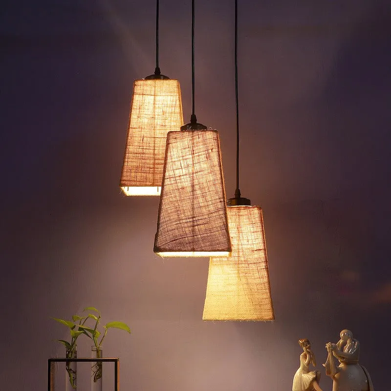 Shadowlux Triple Metal Ceiling Lamp - Beige media 1