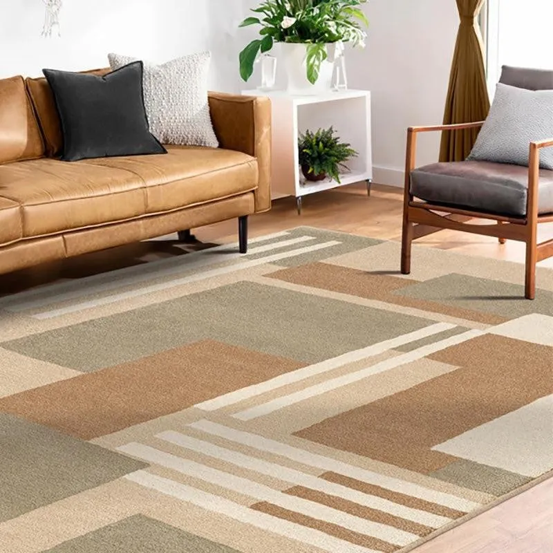 Melantho Hand Tufted Geometric Wool & Nylon Carpet - Green media 3