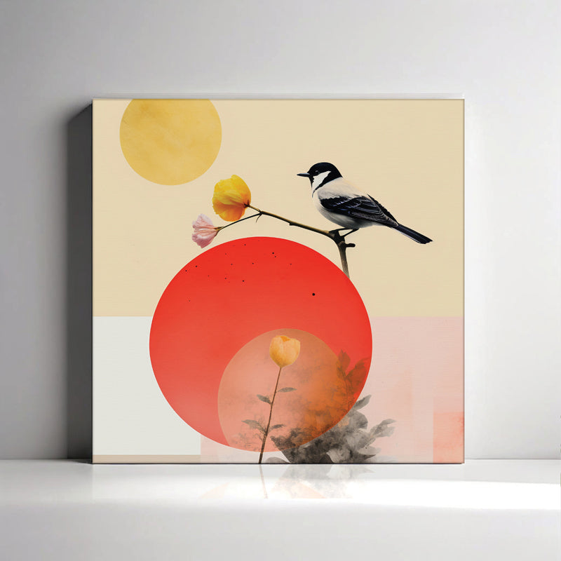 Sparrow Dawn Canvas Wall Art