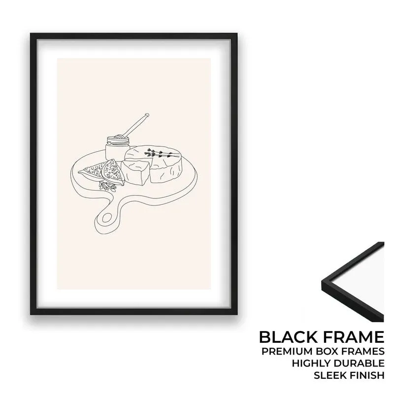 Tasty Tableau Archival Canvas Wall Art - Black media 8