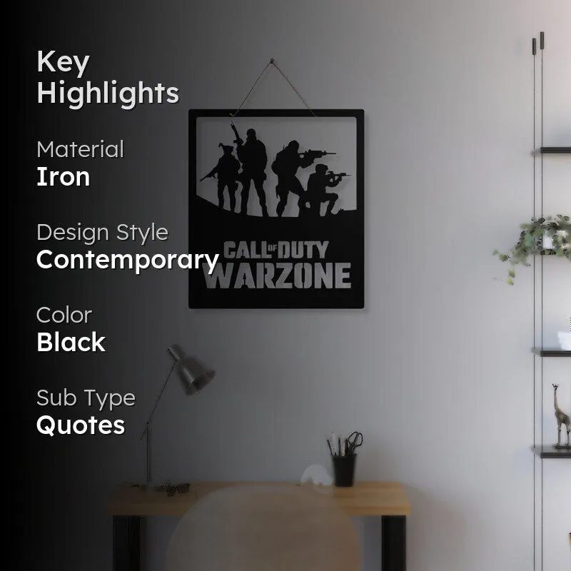 Call Of Duty Silhouette Iron Wall Accent media 2