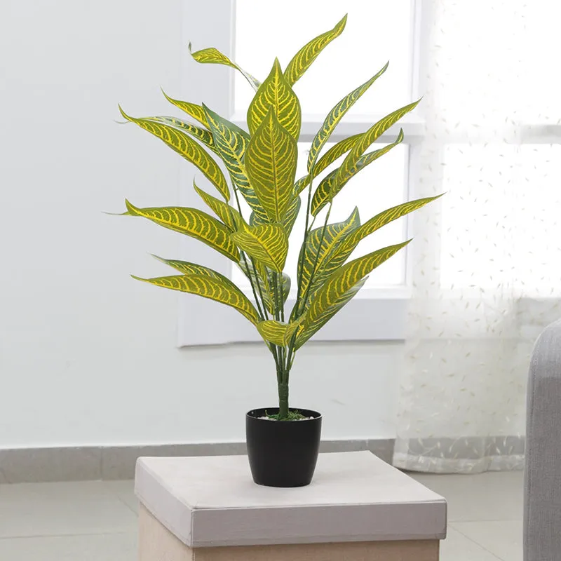 Faux Roosevelt Croton Plant - 2.2 Feet media 2