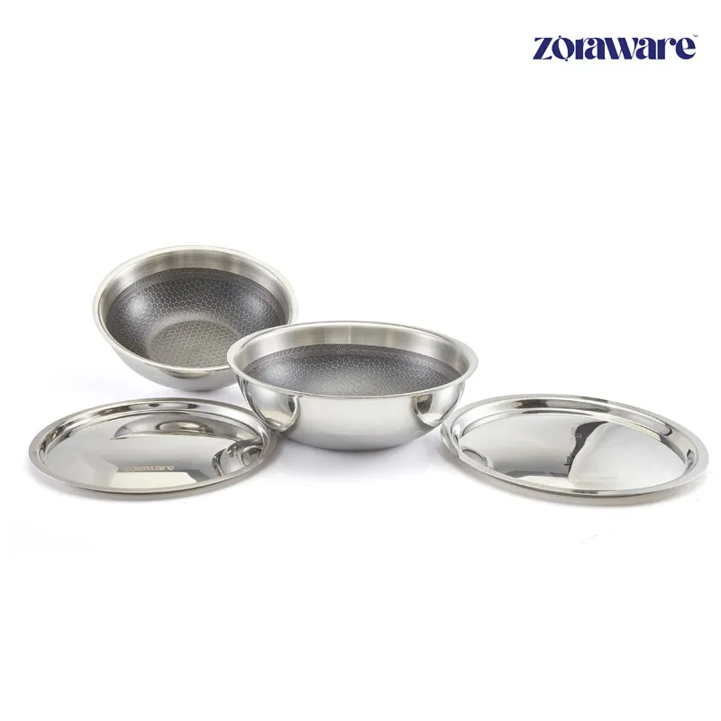 Zoraware Kadhai With Lid - 2000 mL / 22 CM media 6