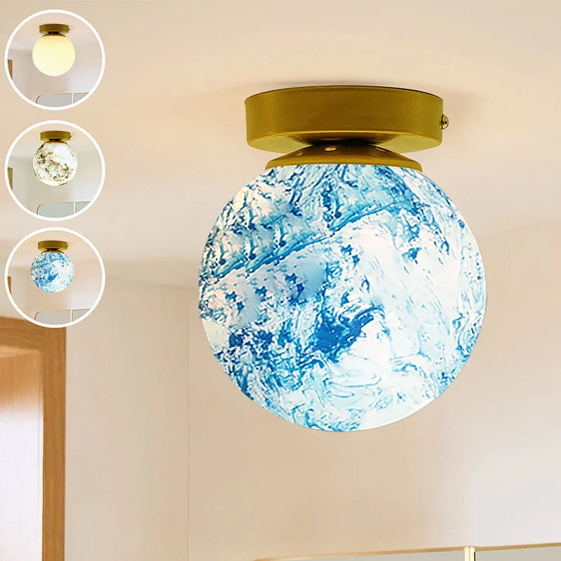 Palantir Glass Ceiling Lamp - Blue media 6