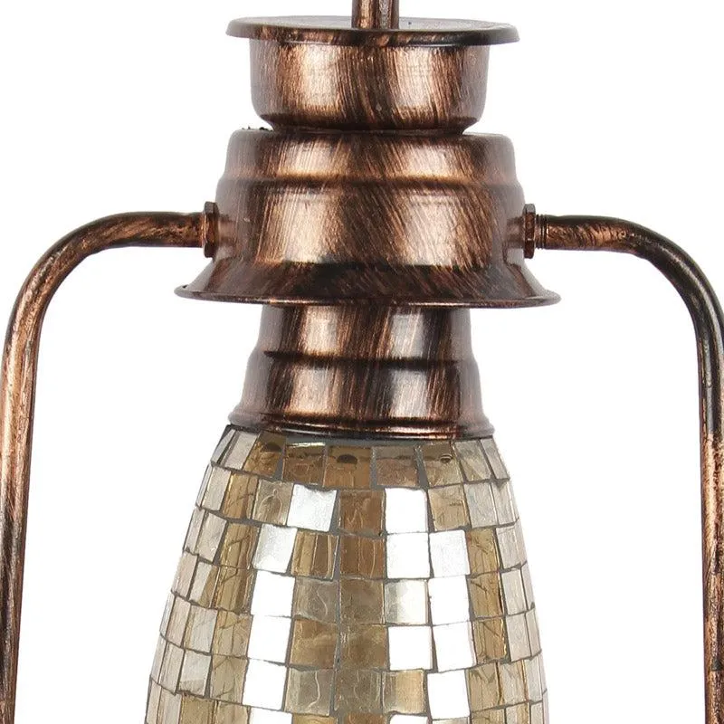 Avina Mosaic Lantern Iron Wall Lamp - Bronze media 6