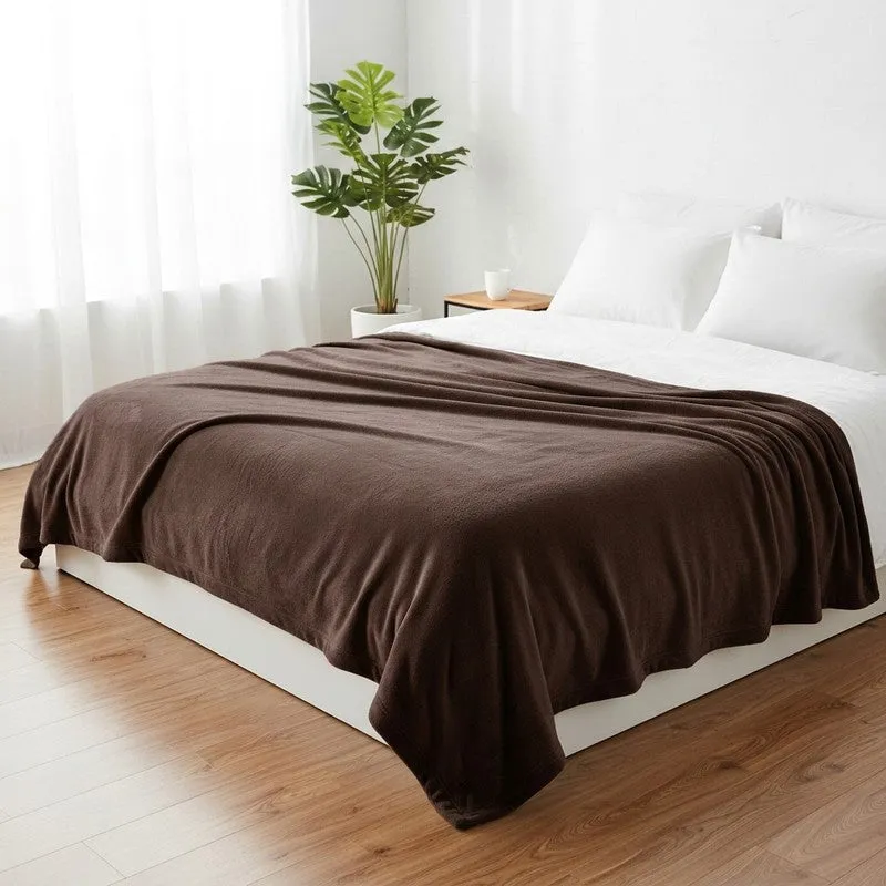 Soft Elite Blanket(Brown) - 220 GSM media 1