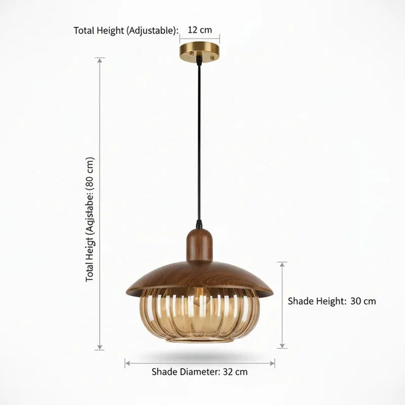 Rustic Halo Glass And Metal Ceiling Lamp media 8