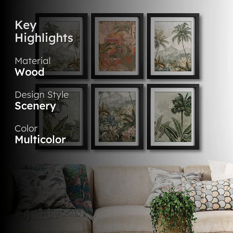 Tropical Vista Wall Art With Frame - Set Of Six media 2
