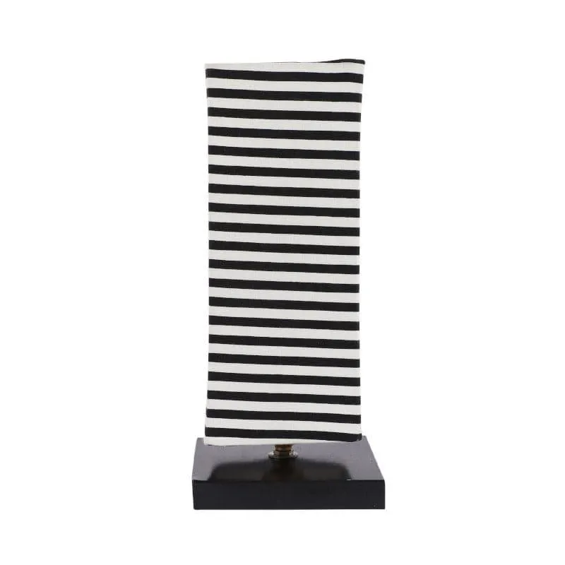 Zebro Ingram Fabric Table Lamp - White,Black media 4