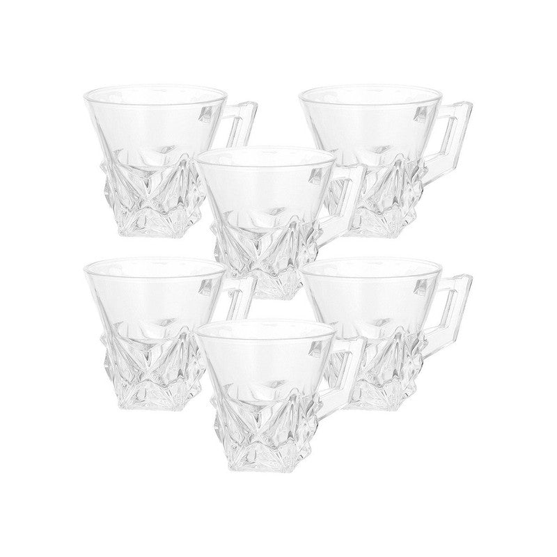 Calden Glass Tea Cup (135 mL Each) - Set Of Six media 6