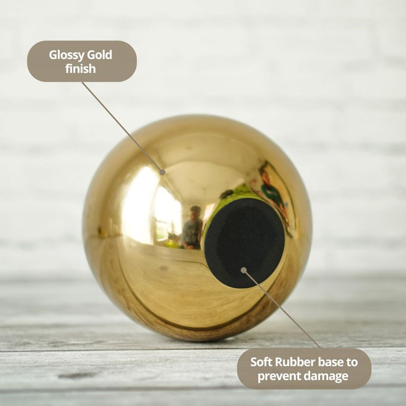 Zurmo Round Metal Vase (Gold) - Set Of Two media 4