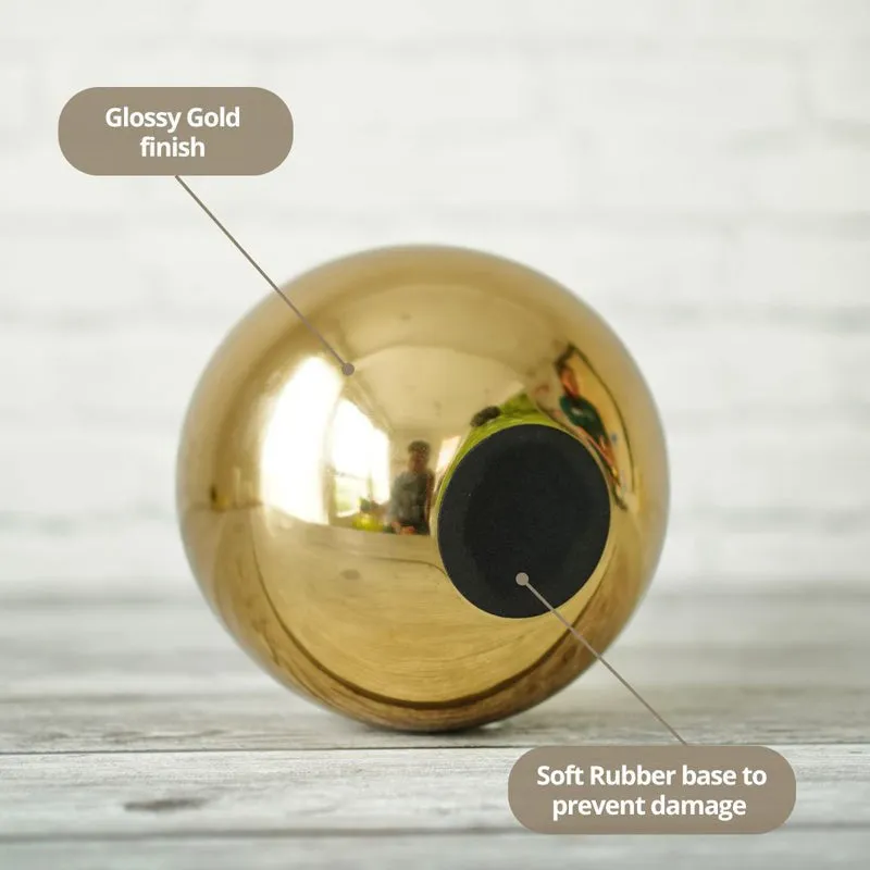 Zurmo Round Metal Vase (Gold) - Set Of Two media 4