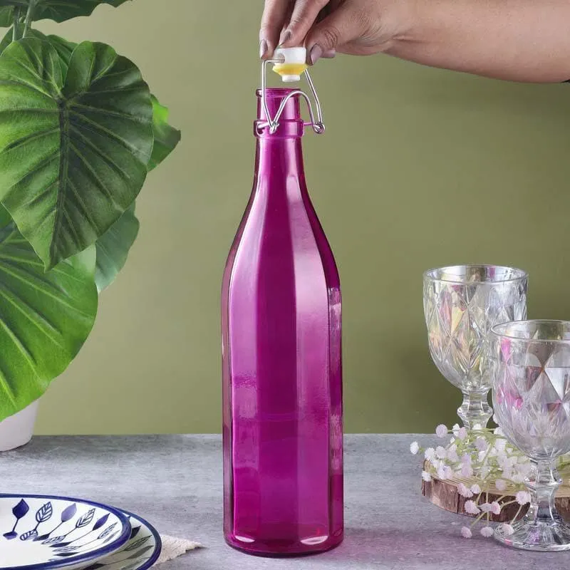 Vintage Fliptop Bottle - Purple media 3