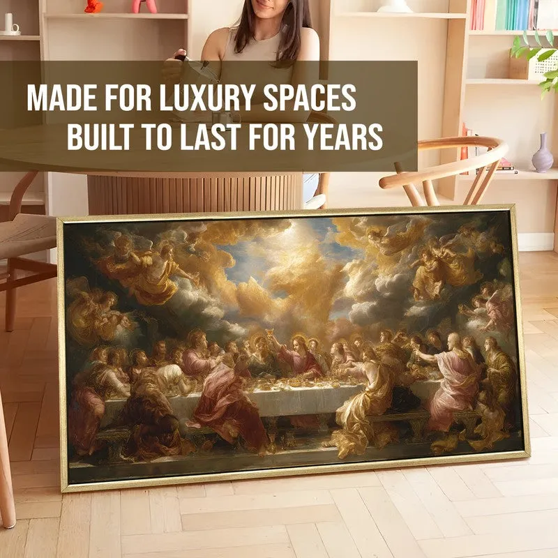 Divine Light Canvas Wall Painting With Frame media 5