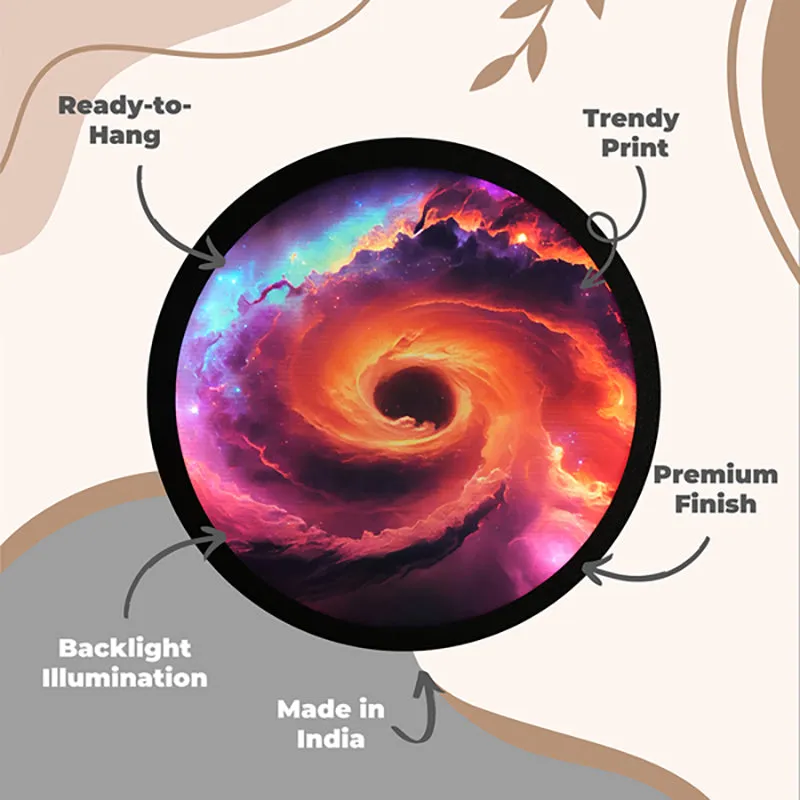 Cosmic Whirl Backlit Wall Art media 8