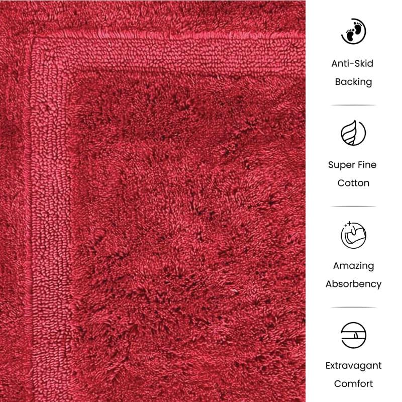 Micro Cotton Harmony Solid Bathmat - Red media 5