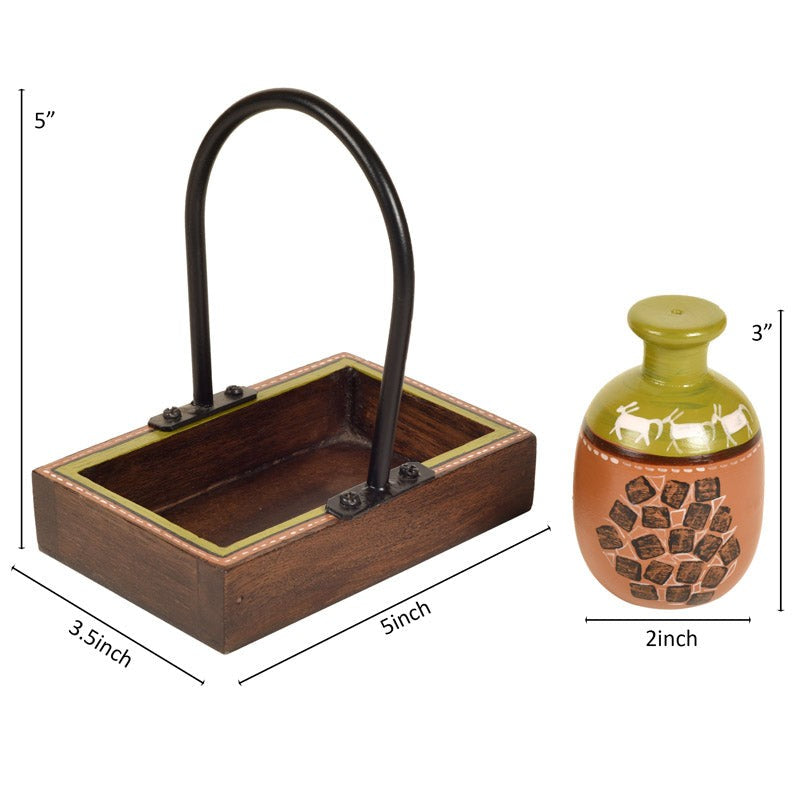 Hoshi Salt & Pepper Shaker With Tray (80 mL Each) - Three Piece Set media 7