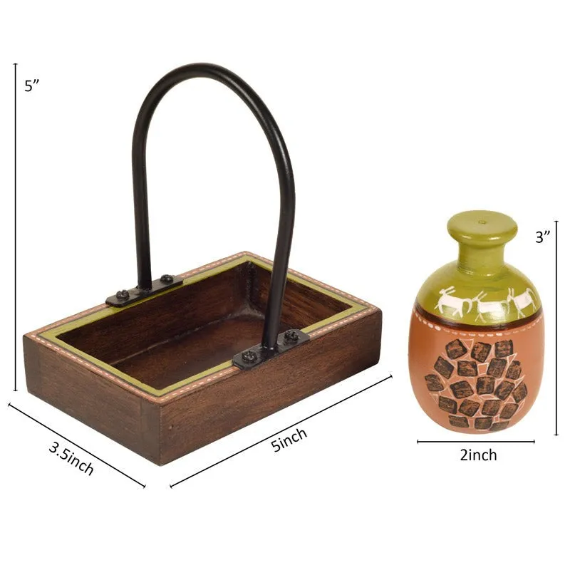 Hoshi Salt & Pepper Shaker With Tray (80 mL Each) - Three Piece Set media 7