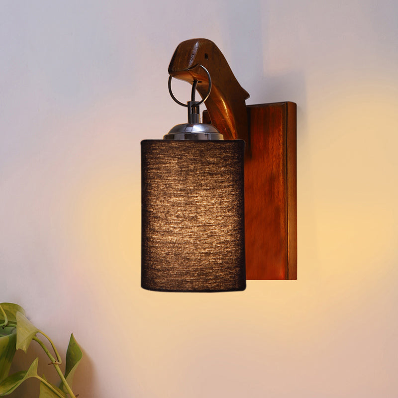 Estrella Wooden Wall Lamp - Black