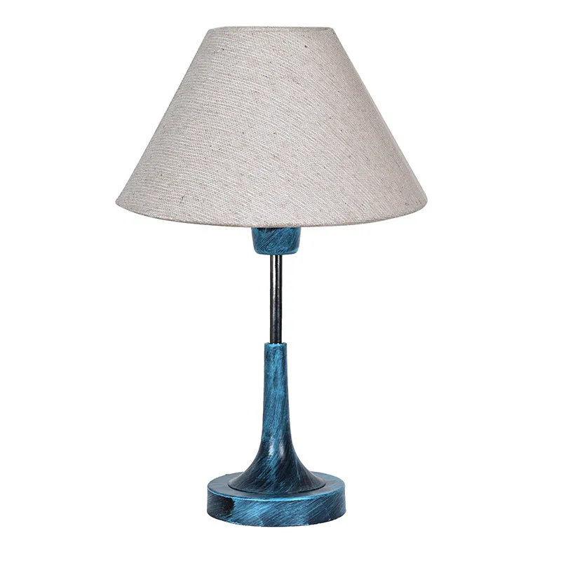 Arialla Bleu Metal Table Lamp - Grey,Blue media 3