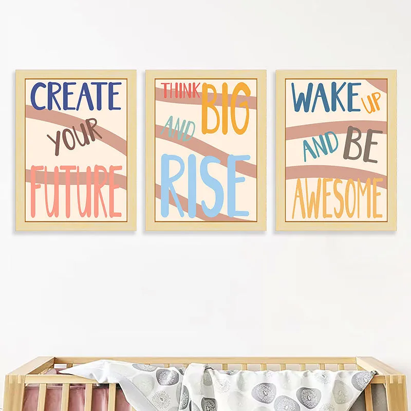Create Your Future Abstract Wall Art - Set Of Three media 1