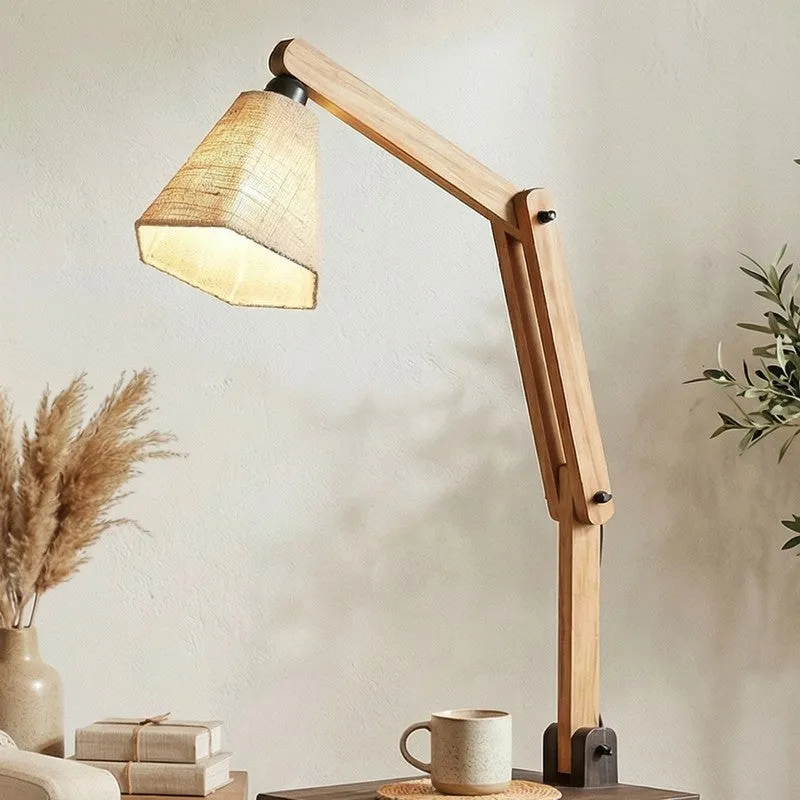 Edeva Shelf Jute and Wooden Floor Lamp media 4