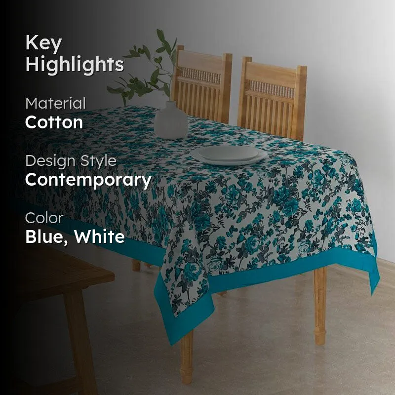 Swayam Delphinium Flora Table Cover media 2