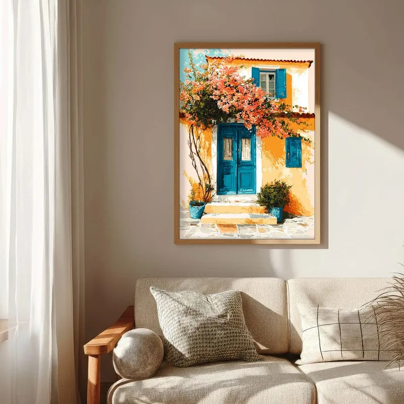Serapha Canvas Wall Painting With Brown Frame media 7