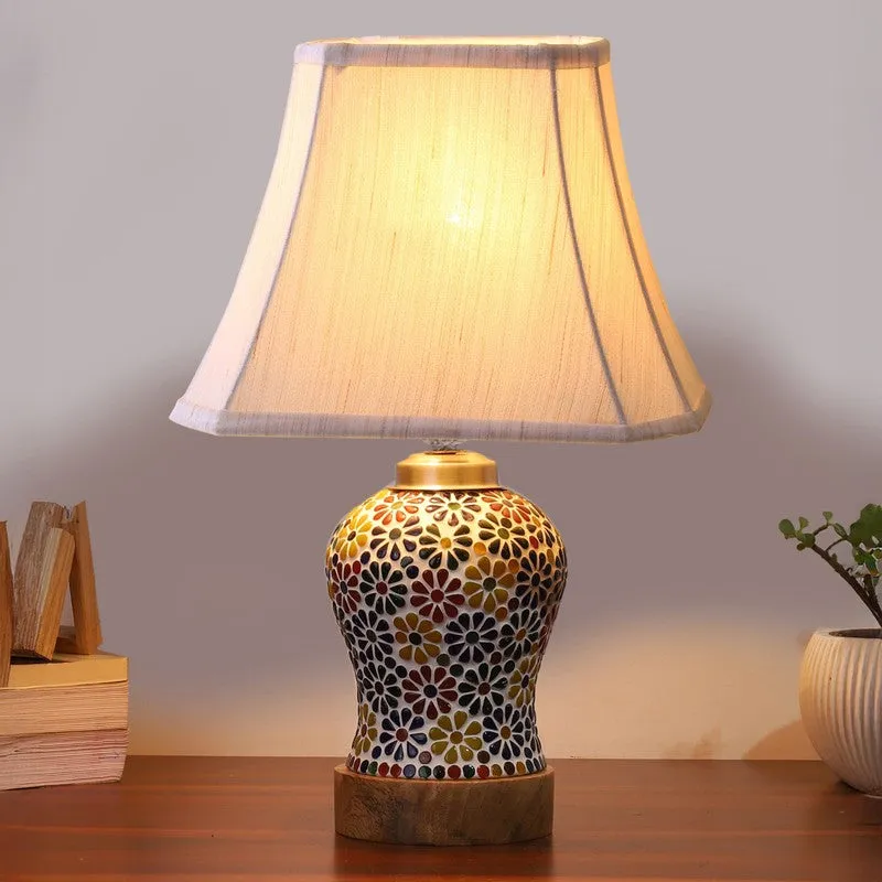 Aurelia Square Wooden Table Lamp - Multicolor media 2