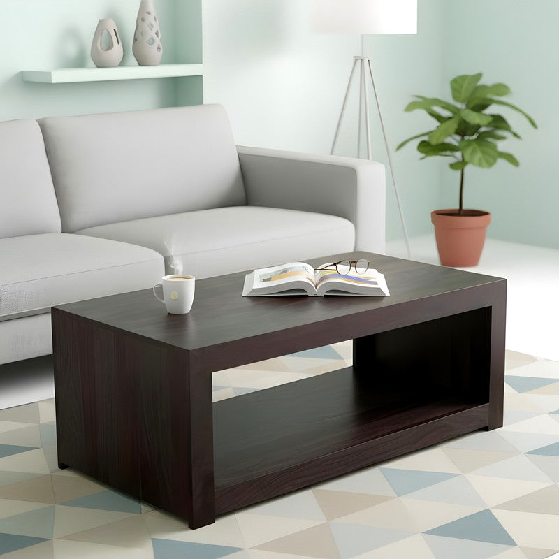 Borvon Sheesham Wooden Center Table - Black