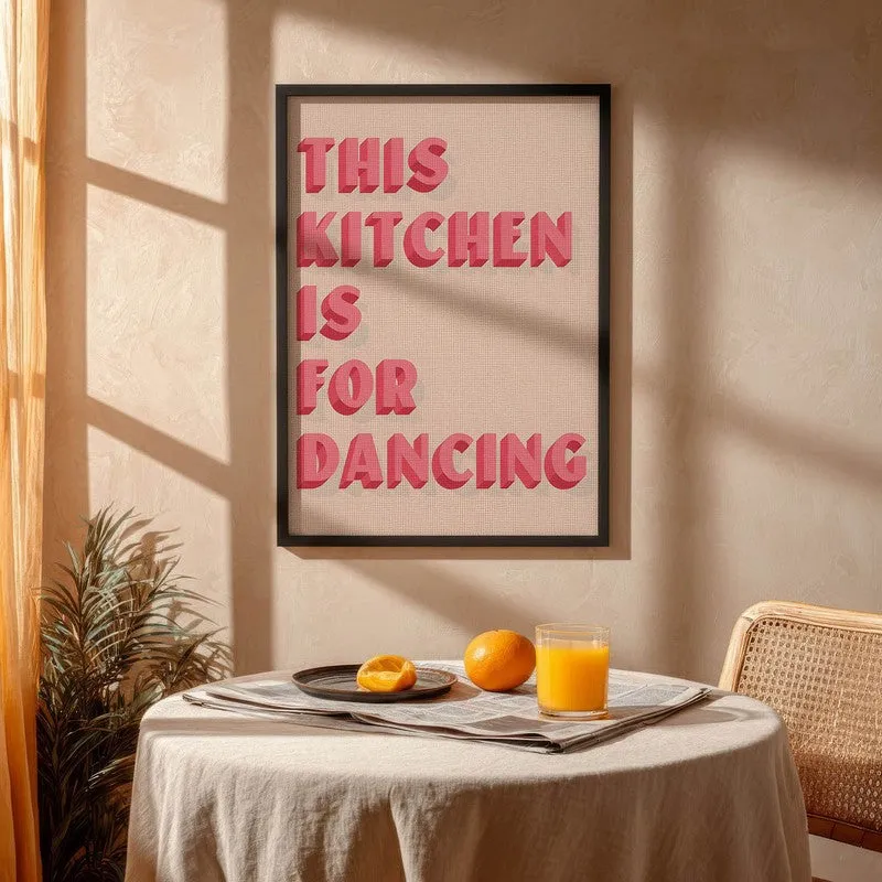 DancingKitchen Archival Canvas Wall Art - Black media 4